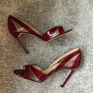 Manolo Blahnik  Nscanti Peep Toe Heels
